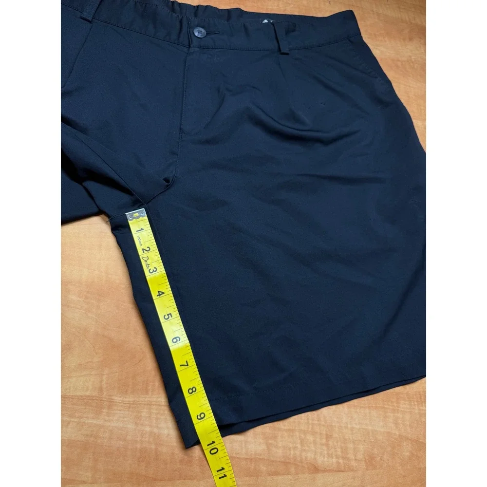 Adidas Climalite Golf Shorts Mens 40 Black Flat Front Performance Activewear